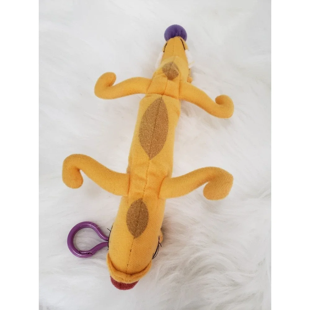 Vintage 1999 Nickelodeon Cat Dog Plush Zippered Coin Pouch Keychain Bag Charm